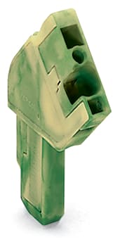 WAGO ELETTRONICA - Connettore femmina 1 conduttore, ang..CAGE CLAMP®.4 mm².verde-giallo