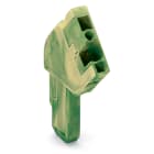 WAGO ELETTRONICA - Connettore femmina 1 conduttore, ang..CAGE CLAMP®.4 mm².verde-giallo