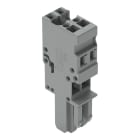 WAGO ELETTRONICA - Spina femmina per 1 conduttore.CAGE CLAMP®.4 mm².grigio