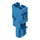 WAGO ELETTRONICA - Spina femmina per 1 conduttore.CAGE CLAMP®.4 mm².blu