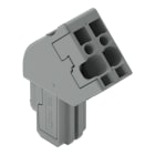 WAGO ELETTRONICA - Connettore femmina 1 conduttore, ang..CAGE CLAMP®.4 mm².grigio