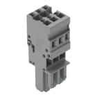 WAGO ELETTRONICA - Spina femmina per 1 conduttore.CAGE CLAMP®.4 mm².grigio