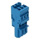 WAGO ELETTRONICA - Spina femmina per 1 conduttore.CAGE CLAMP®.4 mm².blu