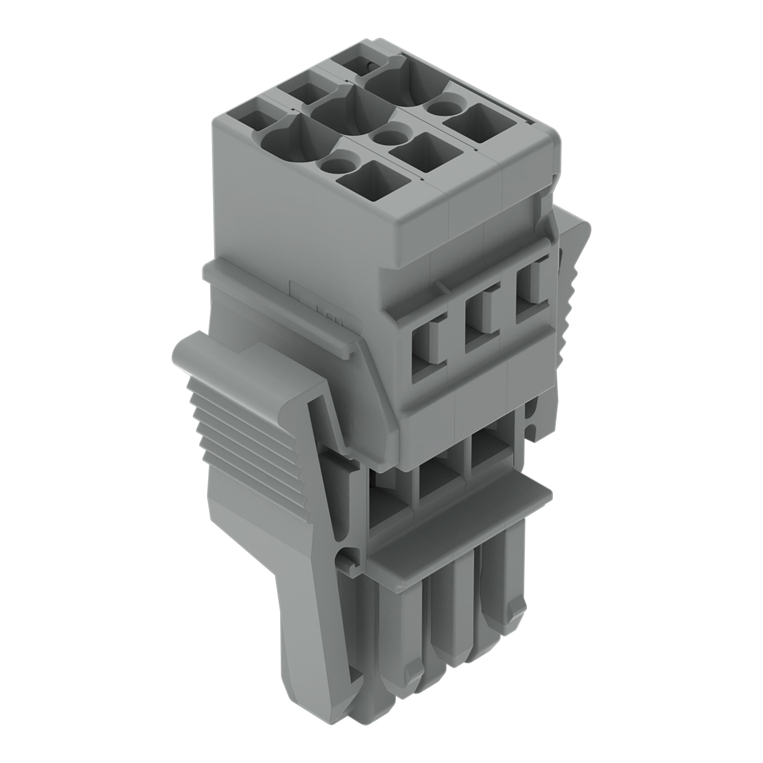 WAGO ELETTRONICA - Spina femmina per 1 conduttore.CAGE CLAMP®.4 mm².grigio