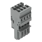 WAGO ELETTRONICA - Spina femmina per 1 conduttore.CAGE CLAMP®.4 mm².grigio