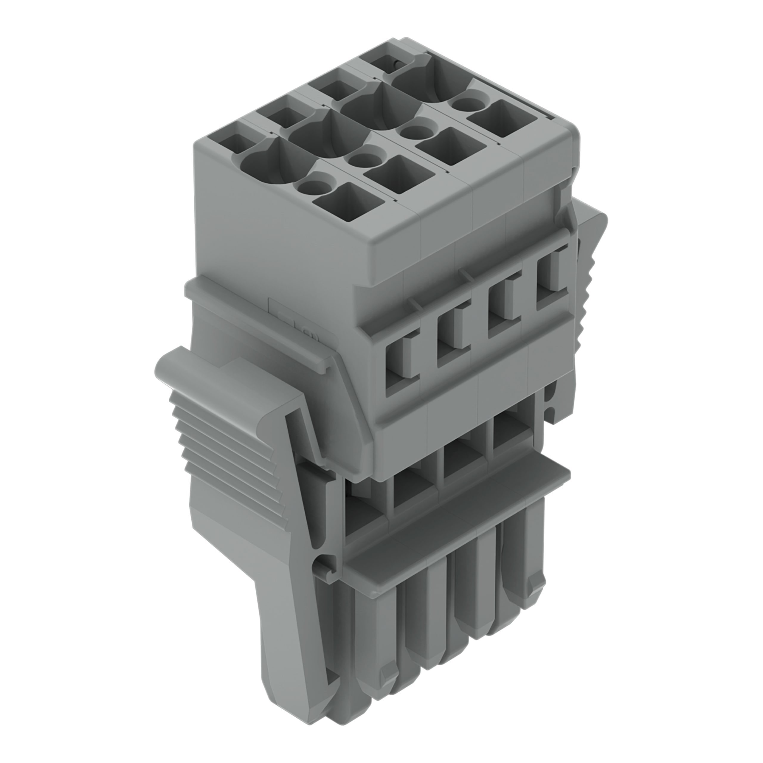 WAGO ELETTRONICA - Spina femmina per 1 conduttore.CAGE CLAMP®.4 mm².grigio