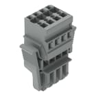 WAGO ELETTRONICA - Spina femmina per 1 conduttore.CAGE CLAMP®.4 mm².grigio