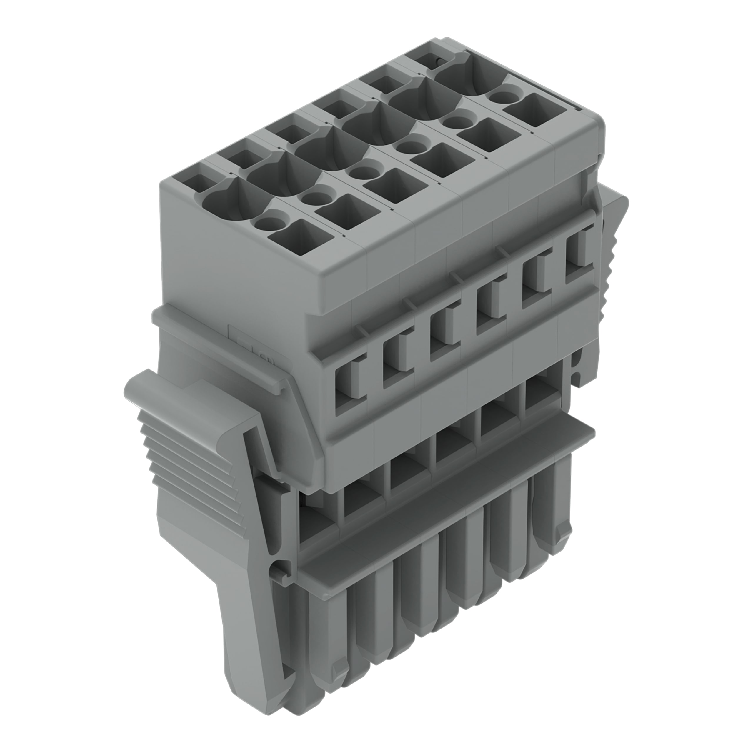 WAGO ELETTRONICA - Spina femmina per 1 conduttore.CAGE CLAMP®.4 mm².grigio