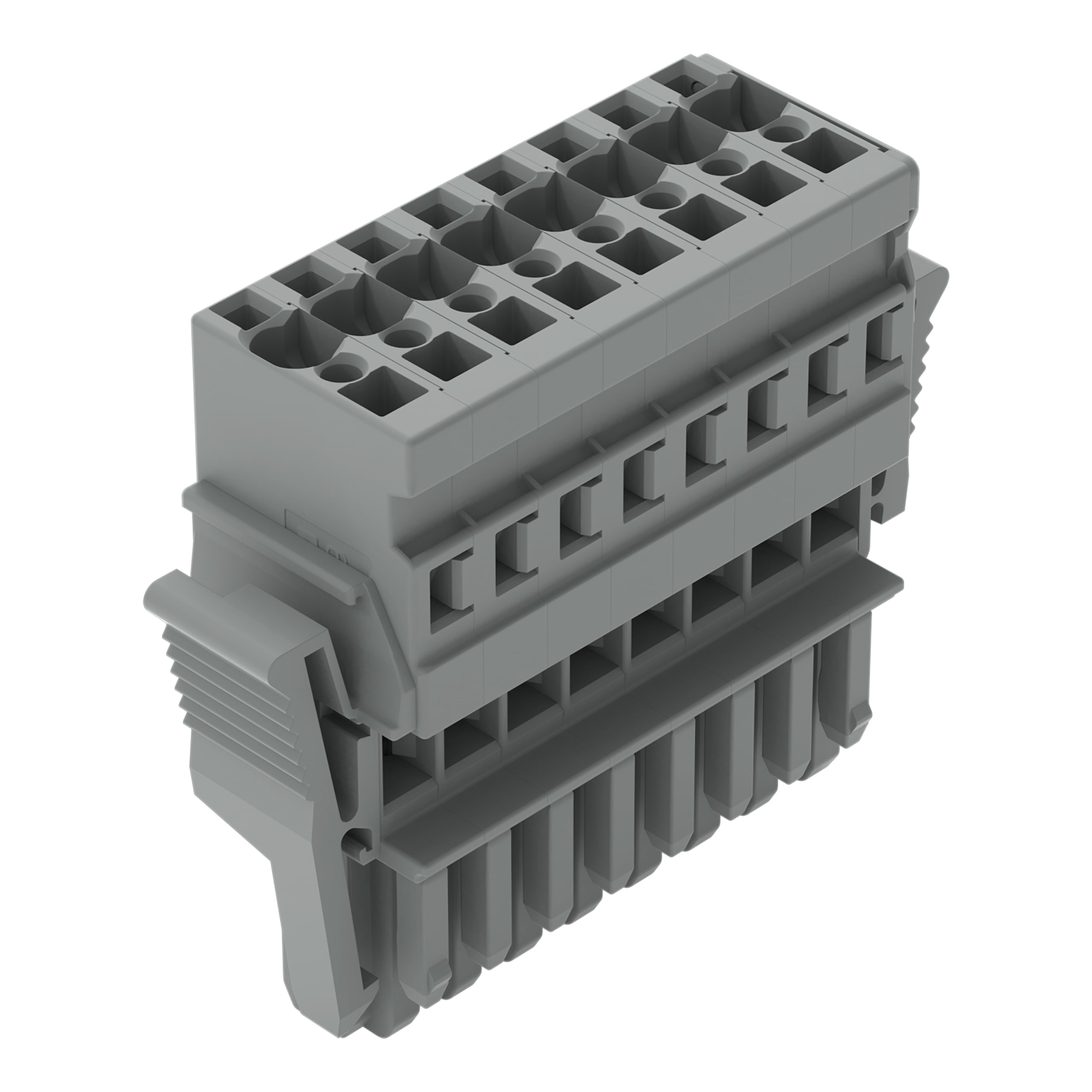 WAGO ELETTRONICA - Spina femmina per 1 conduttore.CAGE CLAMP®.4 mm².grigio