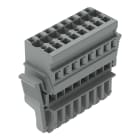 WAGO ELETTRONICA - Spina femmina per 1 conduttore.CAGE CLAMP®.4 mm².grigio