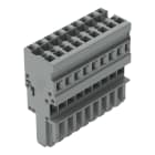 WAGO ELETTRONICA - Spina femmina per 1 conduttore.CAGE CLAMP®.4 mm².grigio
