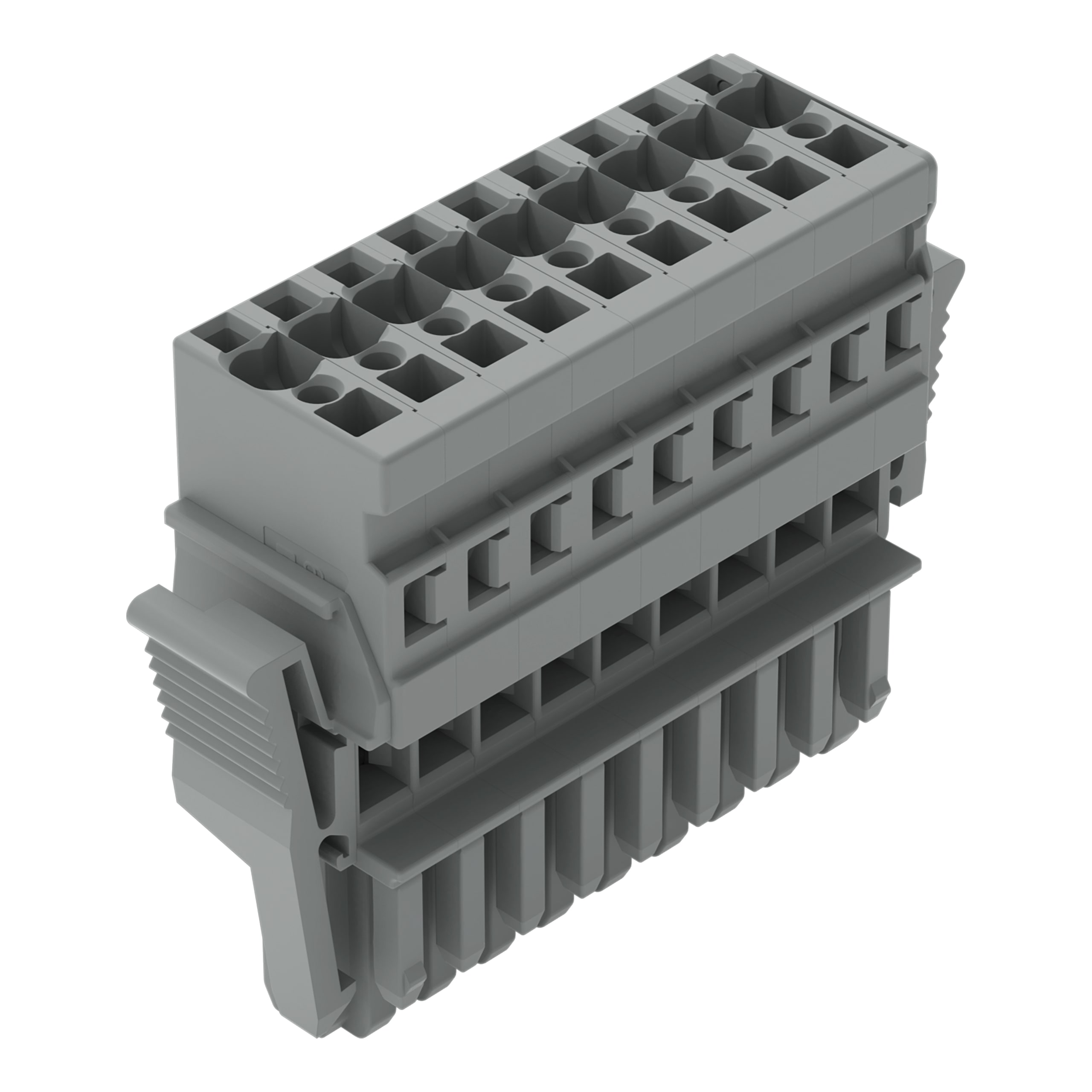 WAGO ELETTRONICA - Spina femmina per 1 conduttore.CAGE CLAMP®.4 mm².grigio