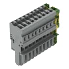 WAGO ELETTRONICA - Spina femmina per 1 conduttore.CAGE CLAMP®.4 mm².giallo-verde/grigio