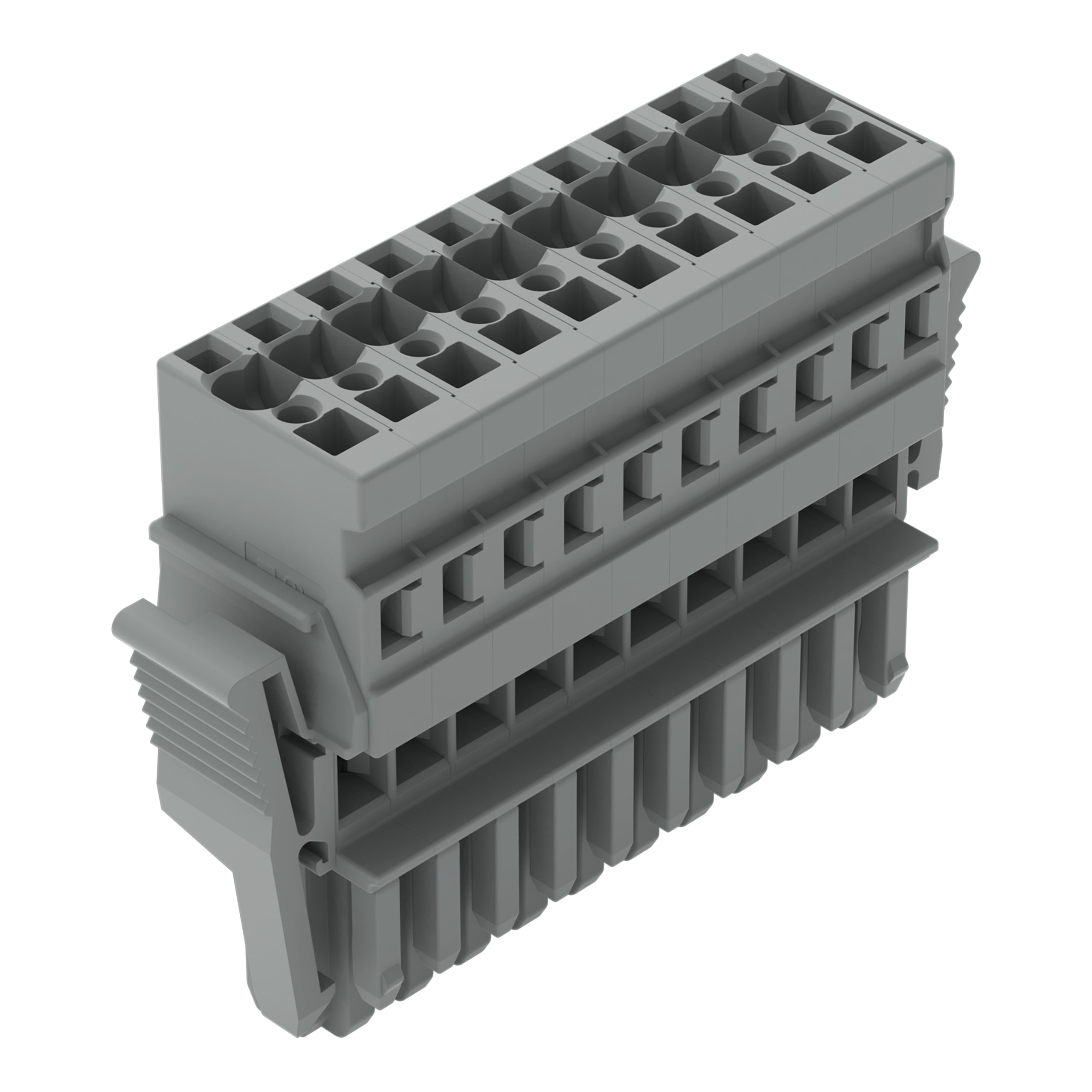 WAGO ELETTRONICA - Spina femmina per 1 conduttore.CAGE CLAMP®.4 mm².grigio