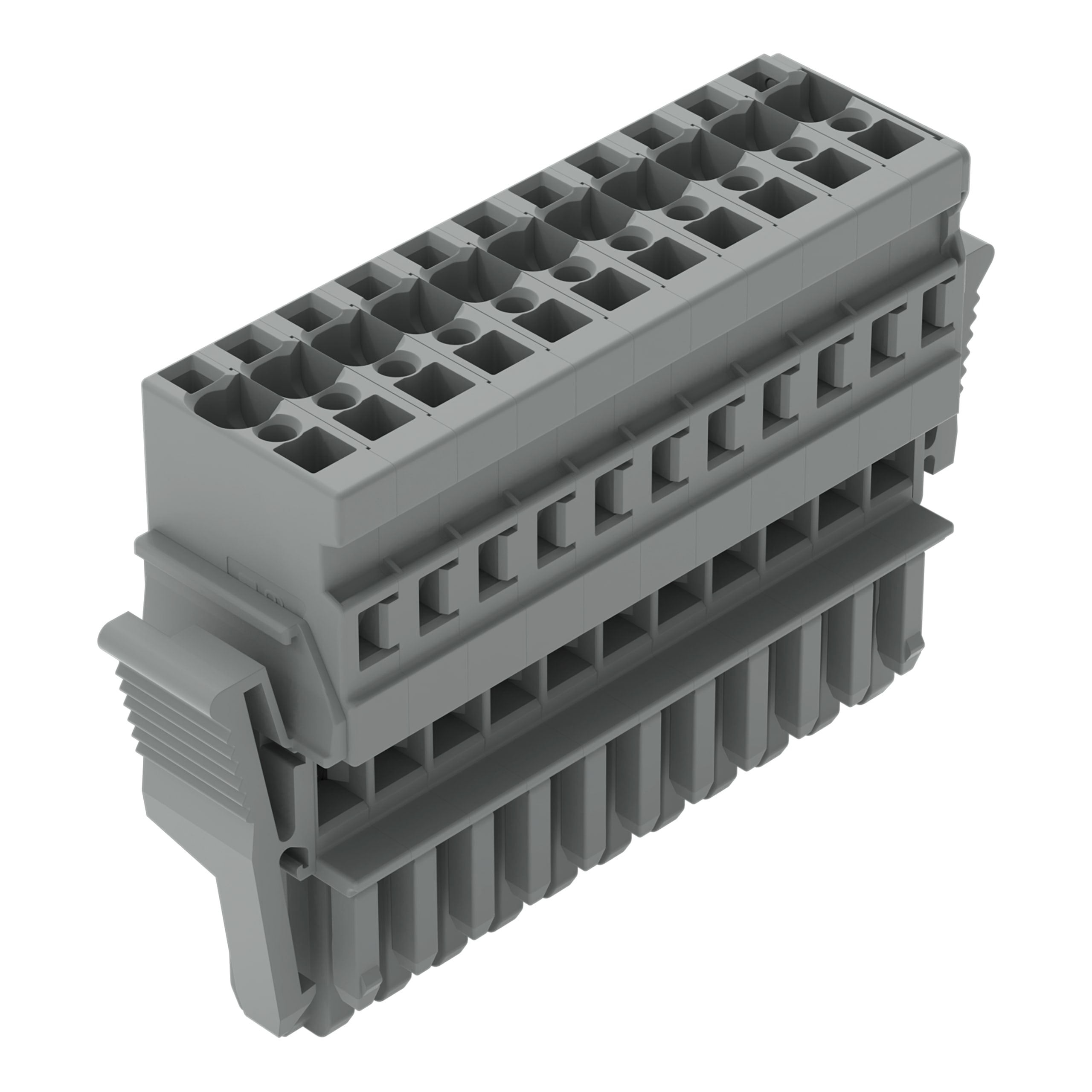 WAGO ELETTRONICA - Spina femmina per 1 conduttore.CAGE CLAMP®.4 mm².grigio