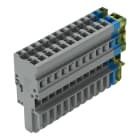 WAGO ELETTRONICA - Spina femmina per 1 conduttore.CAGE CLAMP®.4 mm².giallo-verde/blu/grigio