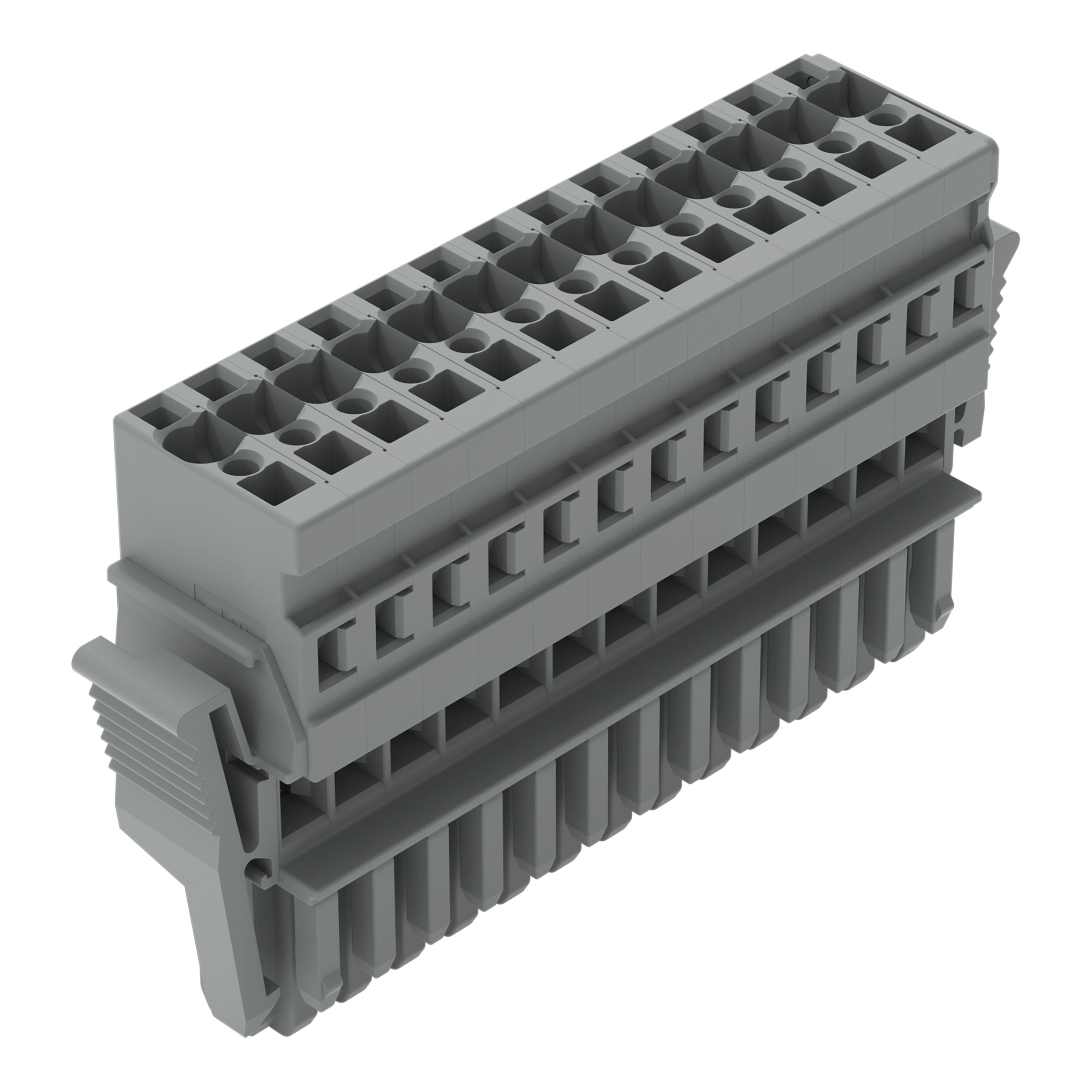WAGO ELETTRONICA - Spina femmina per 1 conduttore.CAGE CLAMP®.4 mm².grigio
