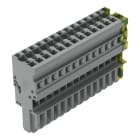 WAGO ELETTRONICA - Spina femmina per 1 conduttore.CAGE CLAMP®.4 mm².giallo-verde/grigio