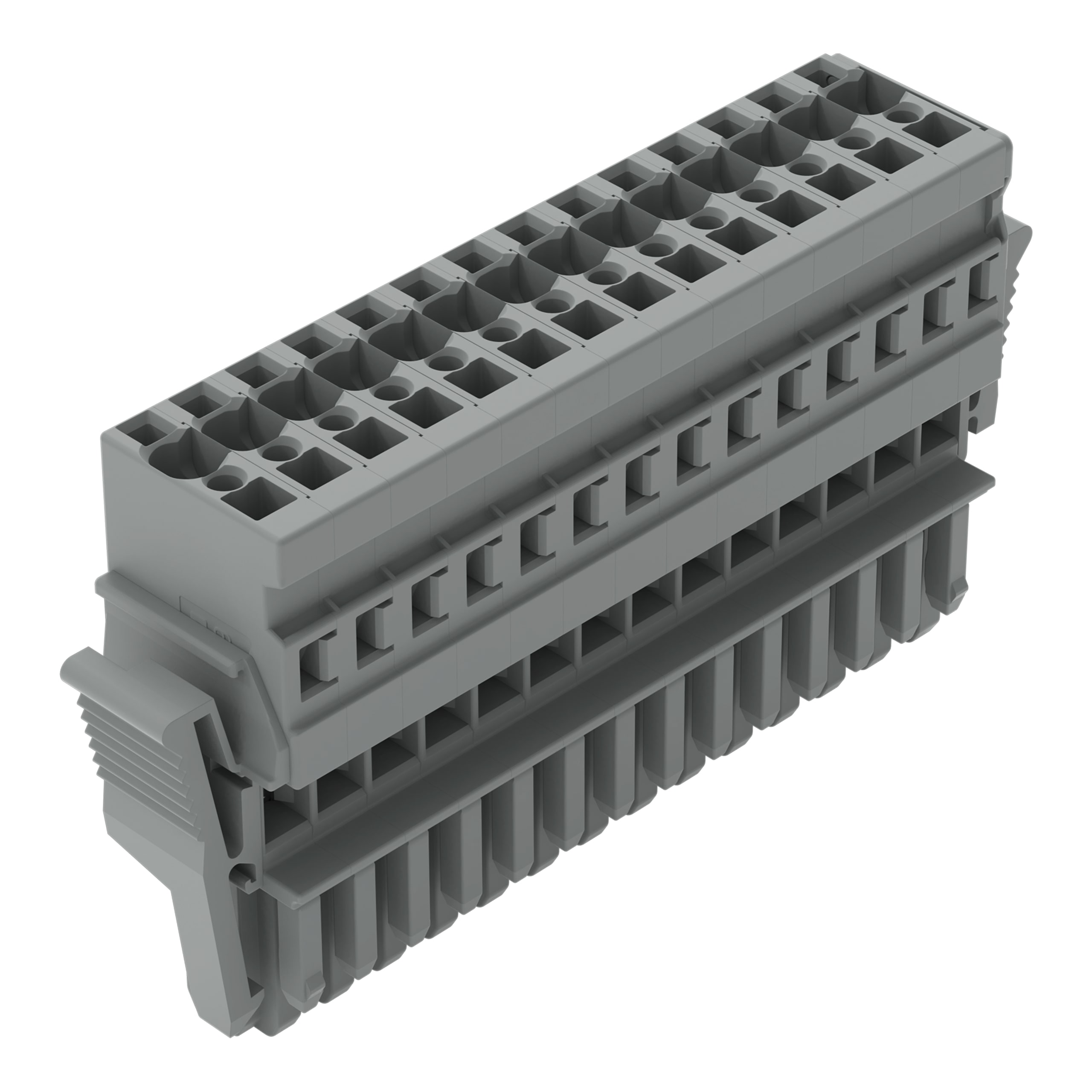 WAGO ELETTRONICA - Spina femmina per 1 conduttore.CAGE CLAMP®.4 mm².grigio