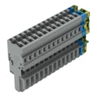 WAGO ELETTRONICA - Spina femmina per 1 conduttore.CAGE CLAMP®.4 mm².giallo-verde/blu/grigio