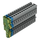 WAGO ELETTRONICA - Spina femmina per 1 conduttore.CAGE CLAMP®.4 mm².grigio, blu, giallo-verde