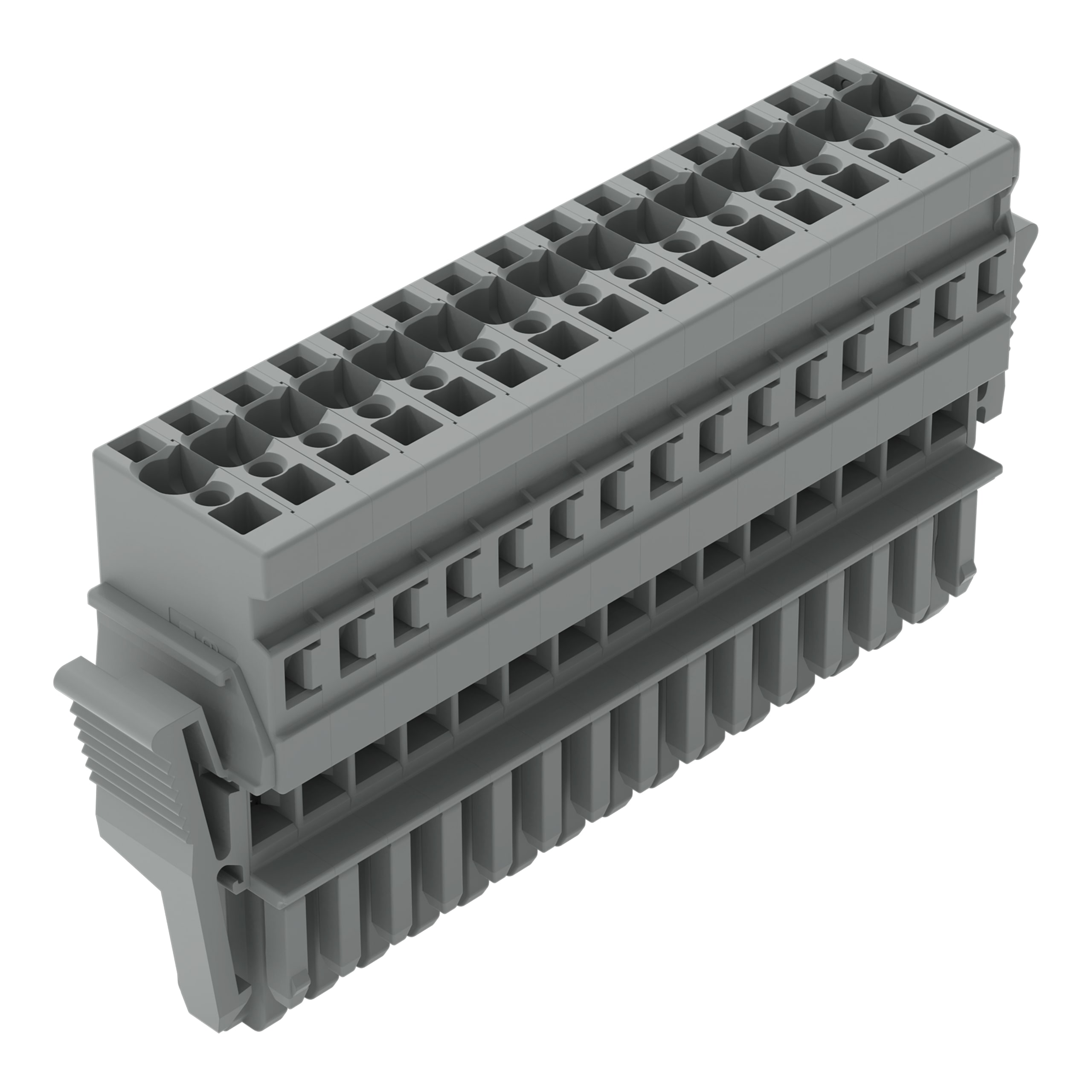 WAGO ELETTRONICA - Spina femmina per 1 conduttore.CAGE CLAMP®.4 mm².grigio