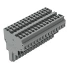 WAGO ELETTRONICA - Connettore femmina per 2 conduttori.CAGE CLAMP®.4 mm².grigio