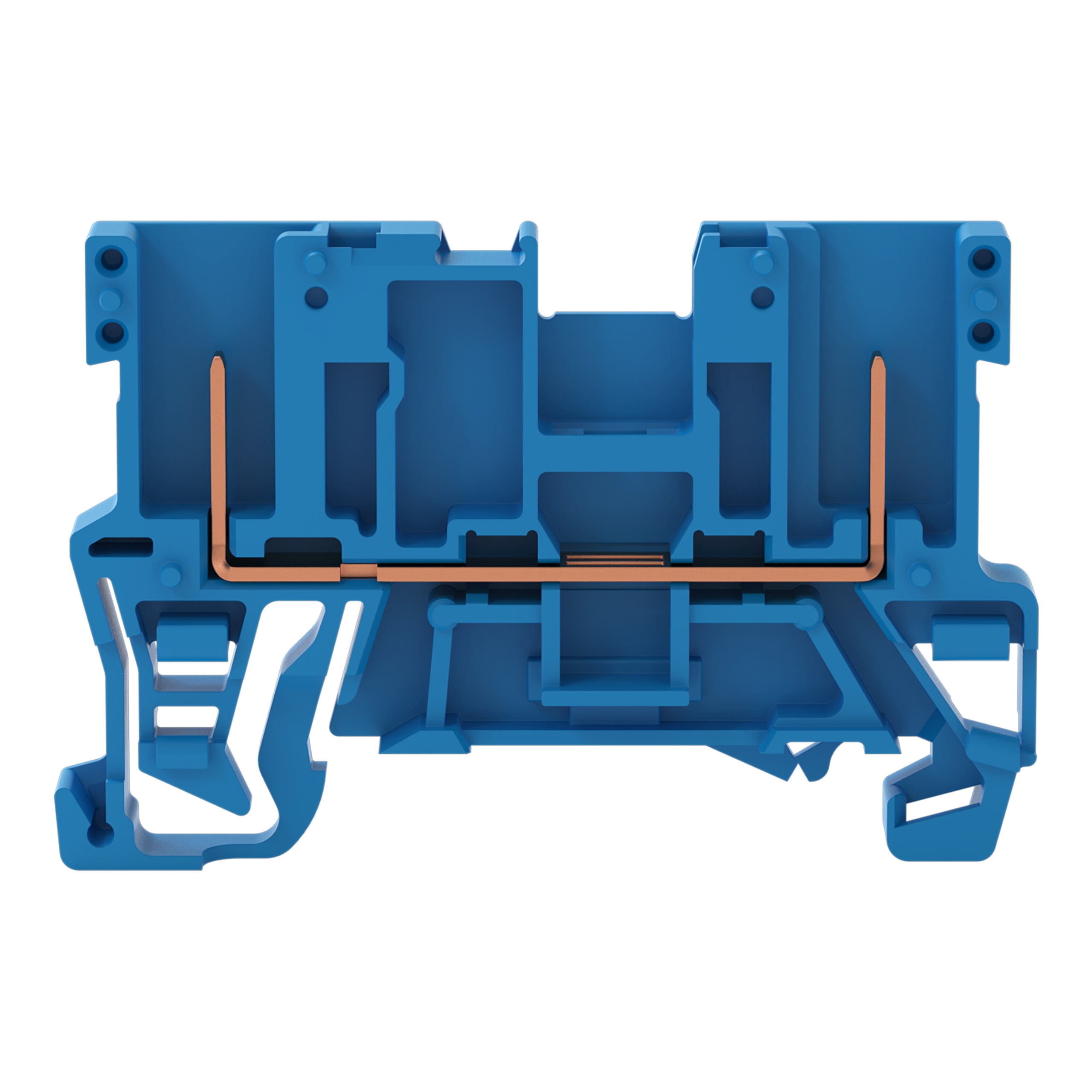 WAGO ELETTRONICA - Morsetto di base per 2 pin.per guida DIN 35 x 15 e 35 x 7,5.grigio