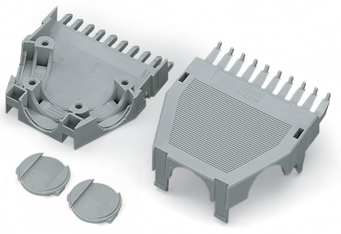 WAGO ELETTRONICA - Custodia antistrappo.per connettori maschio e femmina.due parti.grigio