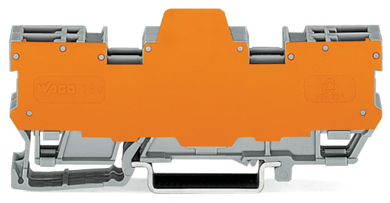 WAGO ELETTRONICA - Morsetto per moduli a innesto diretto per 2 pin.4 poli.con 2 posizioni per ponticelli.grigio 769-162/769-313