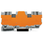 WAGO ELETTRONICA - Morsetto per moduli a innesto diretto per 1 conduttore/1 pin.8 poli.con morsetti per 2 conduttori.grigio