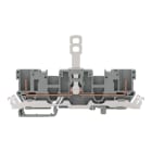 WAGO ELETTRONICA - Morsetto di base sezionatore per 2 pin.con contatto schermato.con 2 posizioni per ponticelli.grigio 769-203