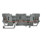 WAGO ELETTRONICA - Morsetto di base per componente 2 pin.con 2 posizioni per ponticelli.con diodo 1N4007.grigio
