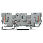 WAGO ELETTRONICA - Morsetto di base per componente 2 pin.con 2 posizioni per ponticelli.con diodo 1N4007.grigio