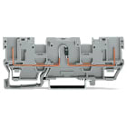 WAGO ELETTRONICA - Morsetto di base per componente 2 pin.con 2 posizioni per ponticelli.con diodo 1N4007.grigio