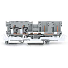 WAGO ELETTRONICA - Morsetto di base per 2 conduttori/2 pin.con contatto schermato.per guida DIN 35 x 15 e 35 x 7,5.grigio