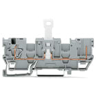 WAGO ELETTRONICA - Morsetto di base sezionatore per 1 conduttore/1 pin.con 2 posizioni per ponticelli.per guida DIN 35 x 15 e 35 x 7,5.grigio
