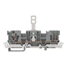 WAGO ELETTRONICA - Morsetto di base sezionatore per 1 conduttore/1 pin.con contatto schermato.con 2 posizioni per ponticelli.grigio