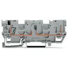 WAGO ELETTRONICA - Morsetto di base per componente per 1 conduttore/1 pin.con 2 posizioni per ponticelli.con diodo 1N4007.grigio