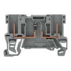 WAGO ELETTRONICA - Morsetto di base per componente 2 pin.con diodo 1N4007.anodo, a sinistra.grigio