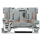WAGO ELETTRONICA - Morsetto di base per componente 2 pin.con diodo 1N4007.anodo, a destra.grigio