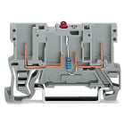 WAGO ELETTRONICA - Morsetto di base per componente 2 pin.LED rosso.24 V DC.grigio 769-229/281-413