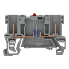 WAGO ELETTRONICA - Morsetto di base per componente 2 pin.LED rosso.24 V DC.grigio