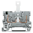 WAGO ELETTRONICA - Morsetto di base sezionatore per 1 conduttore/1 pin.per guida DIN 35 x 15 e 35 x 7,5.4 mm².grigio 769-232