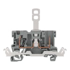 WAGO ELETTRONICA - Morsetto di base sezionatore per 1 conduttore/1 pin.con contatto schermato.per guida DIN 35 x 15 e 35 x 7,5.grigio