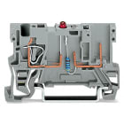 WAGO ELETTRONICA - Morsetto di base per componente per 1 conduttore/1 pin.LED rosso.24 V DC.grigio