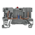 WAGO ELETTRONICA - Morsetto di base per componente per 1 conduttore/1 pin.LED rosso.24 V DC.grigio