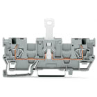 WAGO ELETTRONICA - Morsetto di base sezionatore per 1 conduttore/1 pin.con 2 posizioni per ponticelli.per guida DIN 35 x 15 e 35 x 7,5.grigio