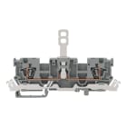 WAGO ELETTRONICA - Morsetto di base sezionatore per 1 conduttore/1 pin.con contatto schermato.con 2 posizioni per ponticelli.grigio 769-243