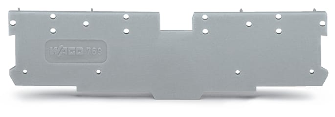WAGO ELETTRONICA - Piastra terminale e intermedia.spessore 1,1 mm.grigio